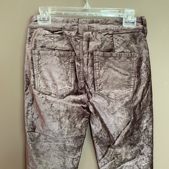NWT Free People Velvet Crop Pants Taupe Size 26 - Picture 7 of 11